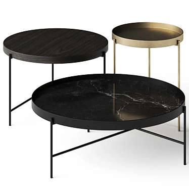 Contemporary Globe Coffee Tables 3D model image 1 