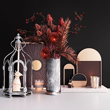 Elegant Decor Set 3D model image 1 