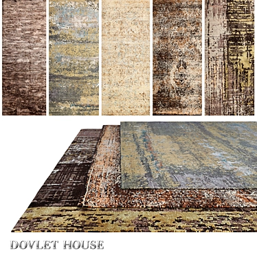 Title: Dovlet House Carpets Collection (5 pieces) 3D model image 1 