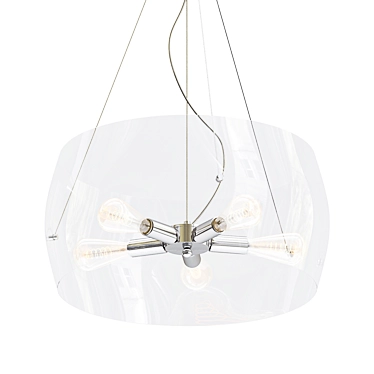 Sophisticated Hanging Chandelier by Arte Lamp 3D model image 1 