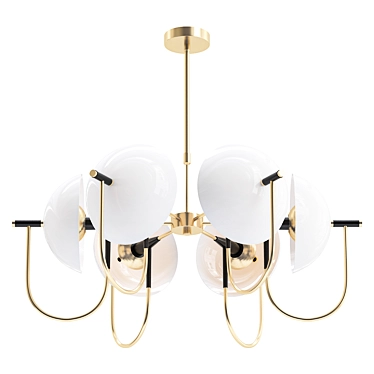 Elegant Odeon Light GRANTA Chandelier 3D model image 1 