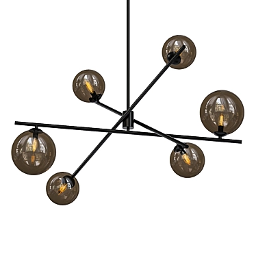 Dazzling Dainolite Chandelier 3D model image 1 