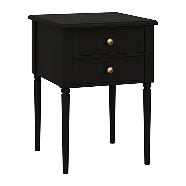 Blues Bedside Table: Stylish and Compact 3D model image 1 