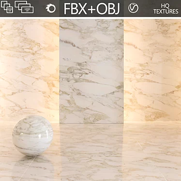 Elegant White Marble No.4 3D model image 1 