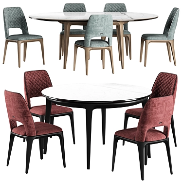 Modern Play Dining Set 3D model image 1 