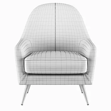 Sandy iModern Armchair: Stylish Comfort 3D model image 1 