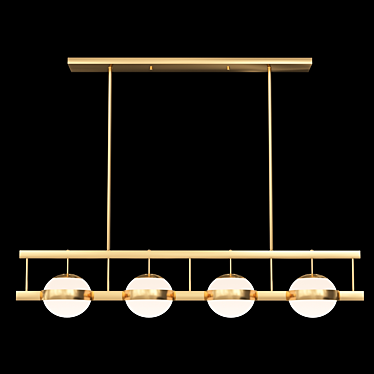 Mid-Century Modern Biba Chandelier 3D model image 1 