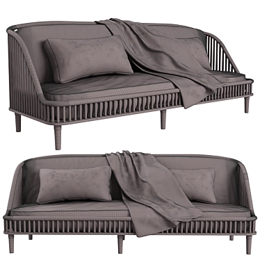 Modern Dedar Sofa, 240x85x60 cm 3D model image 1 