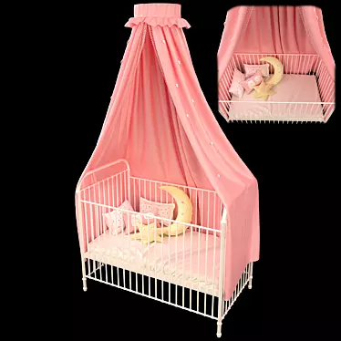 CozyDreams Baby Bed 3D model image 1 