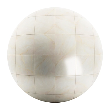Elegant Kristal Beige Marble Tile 3D model image 1 