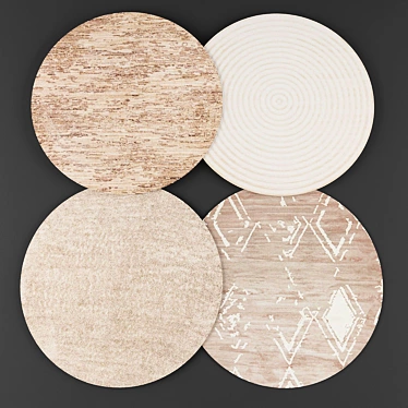 Modern Round Rugs Collection 3D model image 1 