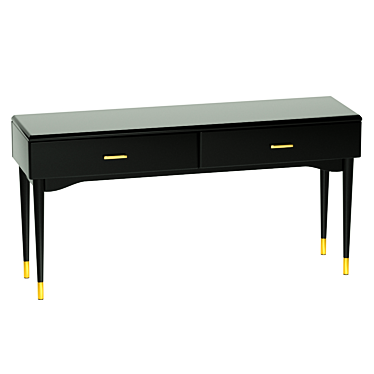 Modern Console with 2 Drawers, NOVANI 3D model image 1 