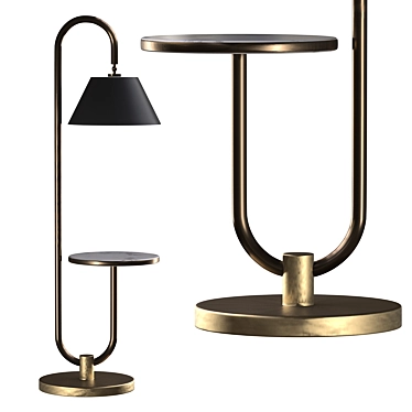 Elegant Corona Lamp Design 3D model image 1 