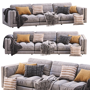 Flexform Lucien Sofa: Stylish & Versatile 3D model image 1 