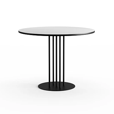 Sleek Airy Pipe Table 3D model image 1 