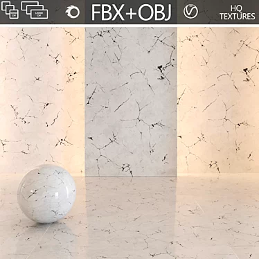 Premium Marble Bundle: High-Quality 4K Textures 3D model image 1 