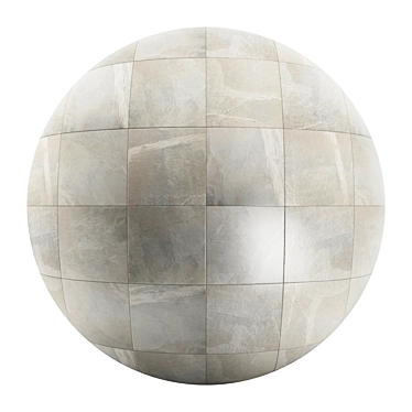 Magma Gray Stone Tile: PBR Textured, 4x4, 8 Different Textures 3D model image 1 
