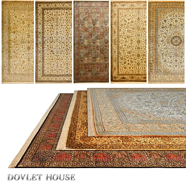 Luxurious Silk Carpets from DOVLET HOUSE 3D model image 1 