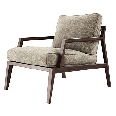 Italian Petra Armchair: Stylish Simplicity 3D model image 1 