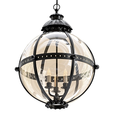 Elegant Cheyne Globe Lantern 3D model image 1 