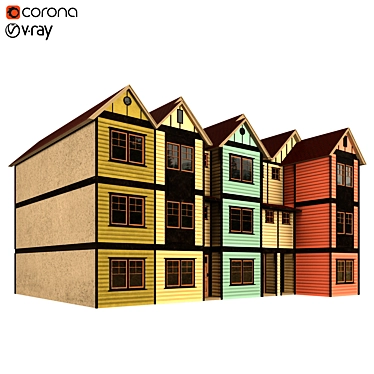 Corona 5 Render Building Shell 3D model image 1 