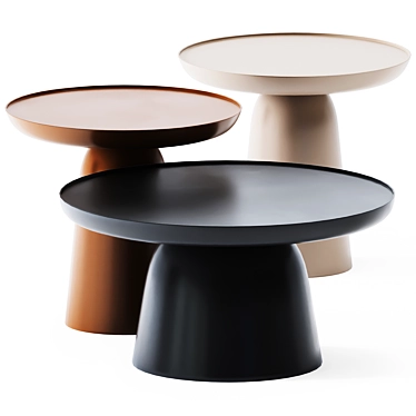 Modern Metal Coffee Tables Hrib 3D model image 1 