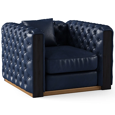 Elegant Jean Armchair: Stylish Comfort 3D model image 1 