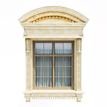 Classic Facade Window: Timeless Elegance 3D model image 1 
