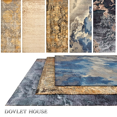 Title: Dovlet House Carpets Set (5 Pieces) 3D model image 1 