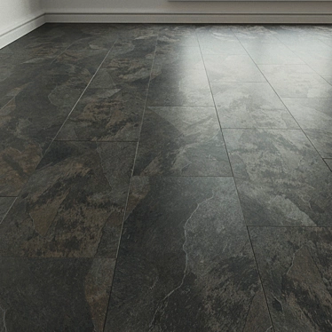 Moduleo Impress Mustang Slate: Versatile Porcelain Stoneware Tile 3D model image 1 