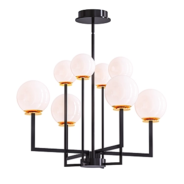 Bonzo Chandelier: Stunningly Elegant Lighting Fixture 3D model image 1 