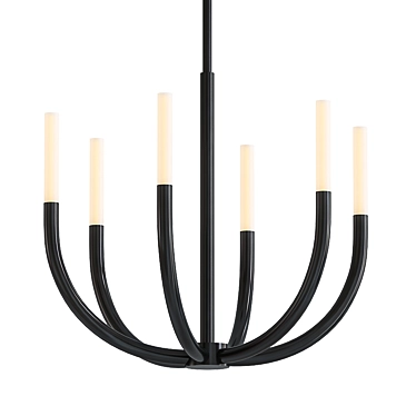 Elegant V-Ray Chandelier 3D model image 1 