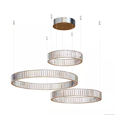 Modern Newport Light Fixture 3D model image 1 