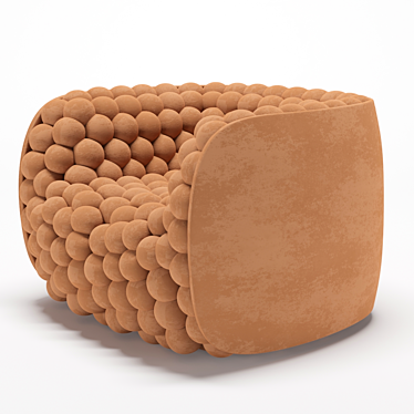 Velvet Bubble Chair: Simple Elegance 3D model image 1 