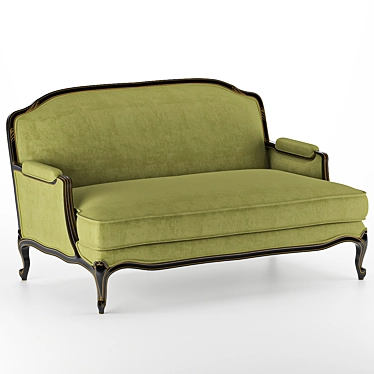 Elegant Classic Sofa 3D model image 1 