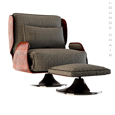 2015 Lounge Chair: Stylish and Comfortable 3D model image 1 