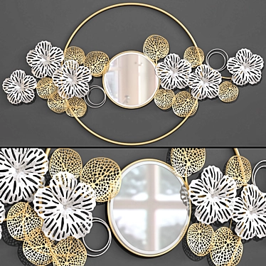 Versatile Metal Wall Decor 3D model image 1 