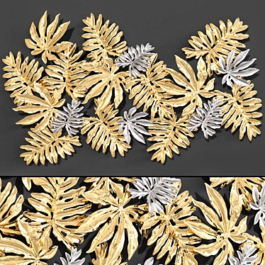 Versatile Metal Wall Decor 3D model image 1 