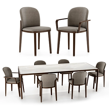 Elegant Symphony Set: Orchestra Chair & Inari Table 3D model image 1 