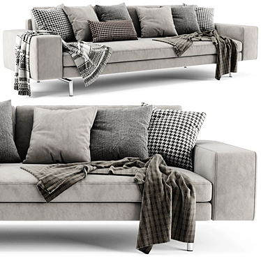 Elegant Verzelloni Irving Sofa 3D model image 1 