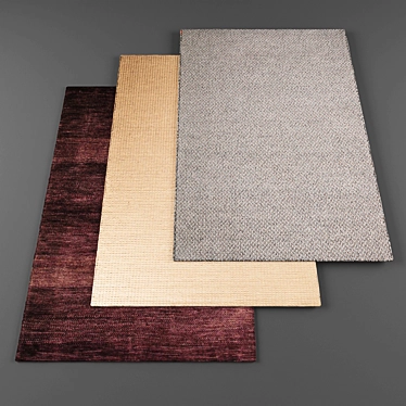 High-Resolution Rugs Set 3D model image 1 