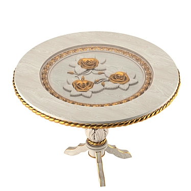 Round Roses Table (1100x743 mm) 3D model image 1 