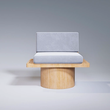 Wireless Charging Armchair 3D model image 1 