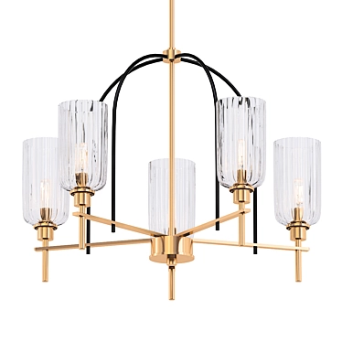 Elegant Espy Chandelier: Illuminating Elegance 3D model image 1 