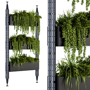 Plant Box Stand - Indoor Greenery Set 3D model image 1 