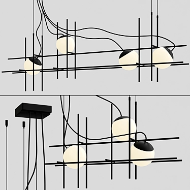 Elegant Plot Frame SP Pendant 3D model image 1 