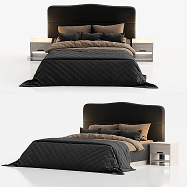 2015 Modern Millimeters Bed 3D model image 1 