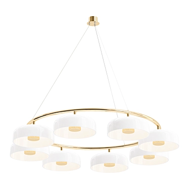 Nordic Elegance: BLOSSI Pendant Light 3D model image 1 