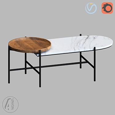 Modern Magazine Coffee Table 3D model image 1 