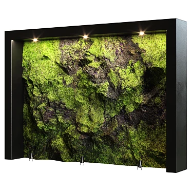 Green Natural Stone Wall1 - 2015 Edition 3D model image 1 